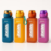 Kawaii Water Bottle with Straw -Square Design, Plastic Portable Leakproof Sport Bottle for Girls,Boys |Aesthetic for School,Gym, Picnic, Travel, Daily Hydration